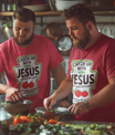 Catch Up With Jesus Ketchup Religious Christian T-Shirt