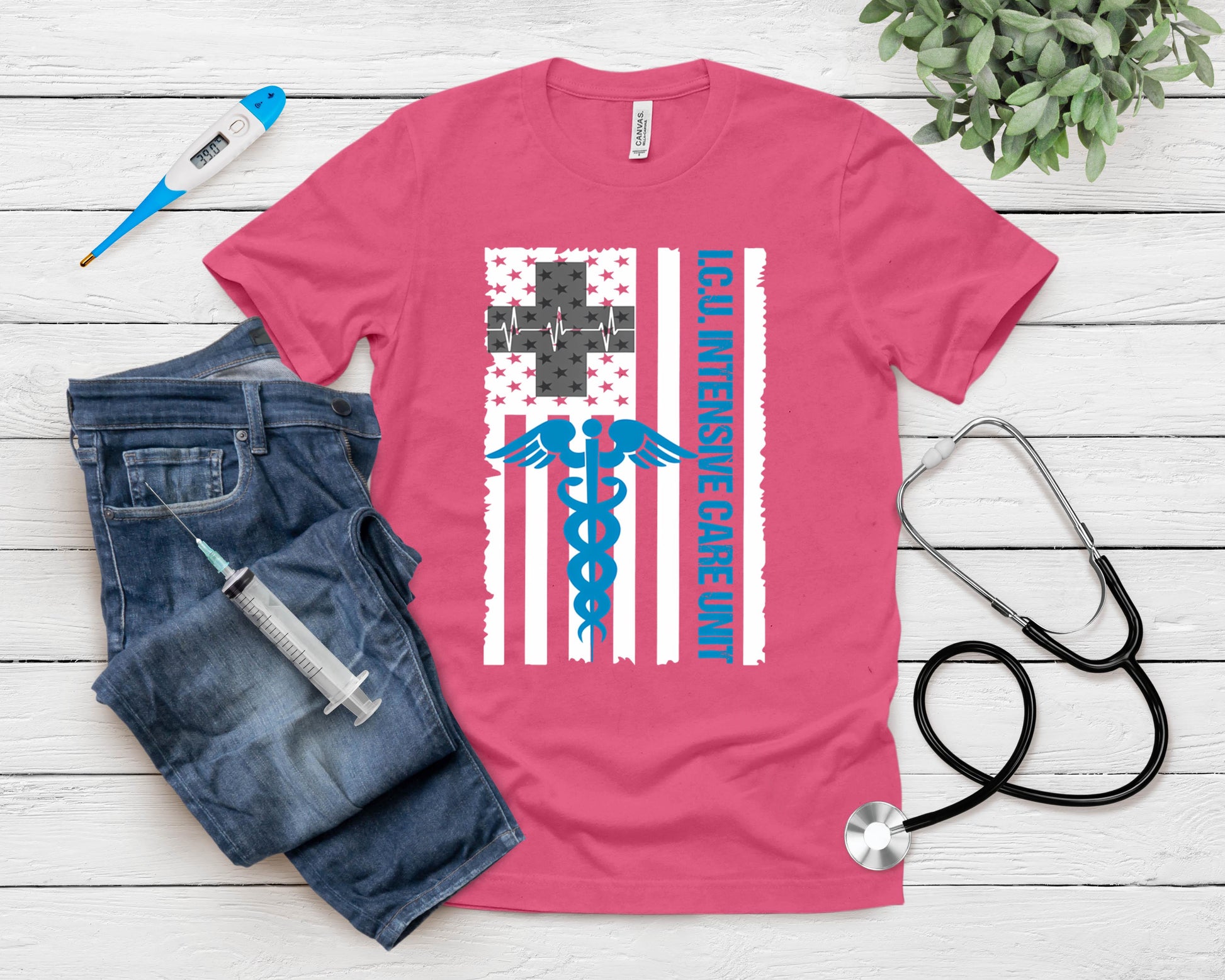 Icu Nurse Intensive Care Unit Staff T-Shirt