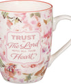 Christian Art Gifts Encouraging Ceramic Coffee & Tea Bible Verse Mug for Women, Trust in the Lord Inspirational Scripture Proverb