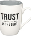 Christian Art Gifts Inspirational Ceramic Coffee & Tea Mug for Men & Women, Trust in the Lord Encouraging Bible Verse Proverb