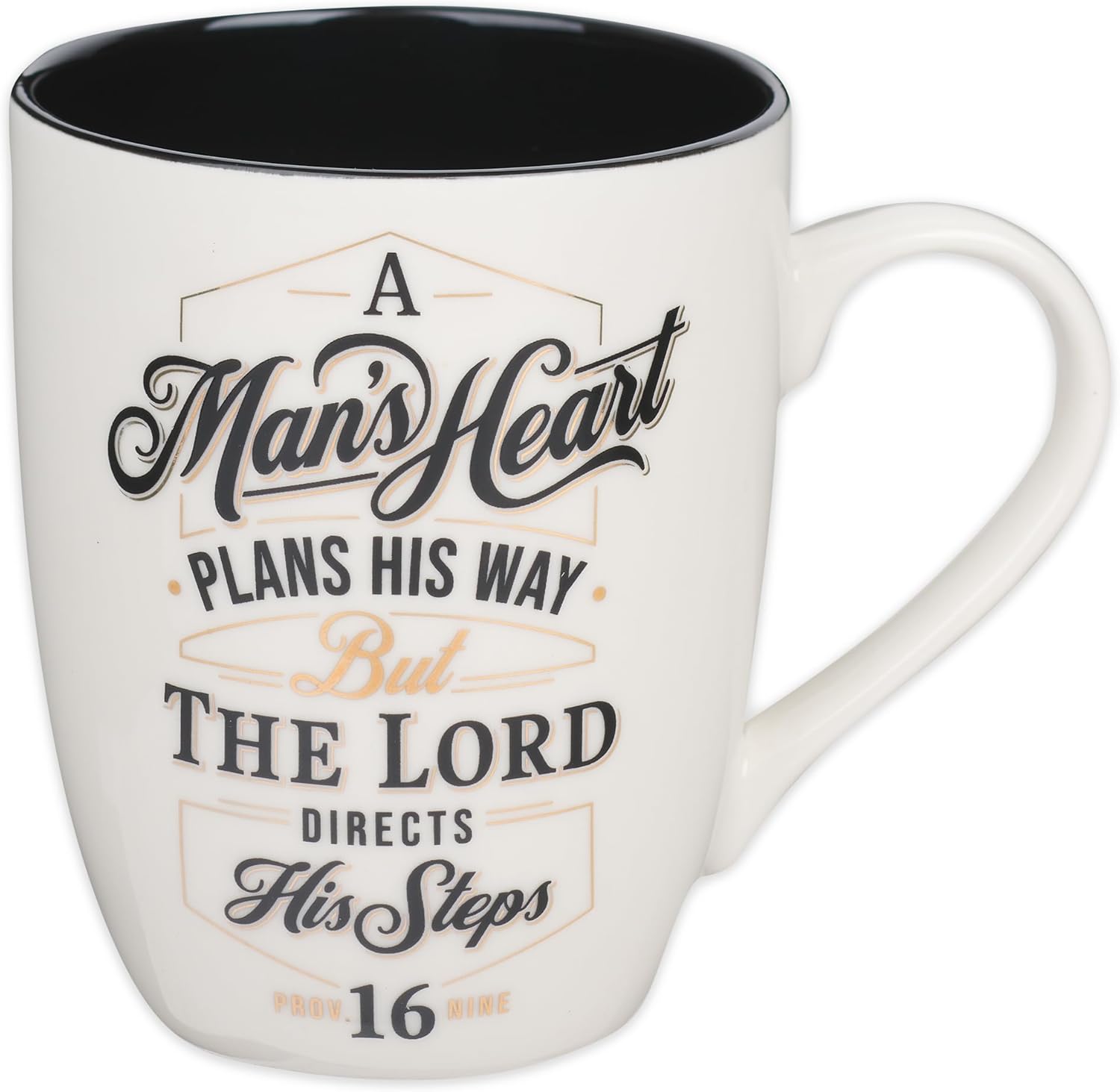 Christian Art Gifts Inspirational Ceramic Coffee & Tea Scripture Mug for Men