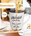 Christian Art Gifts Inspirational Ceramic Coffee & Tea Scripture Mug for Men