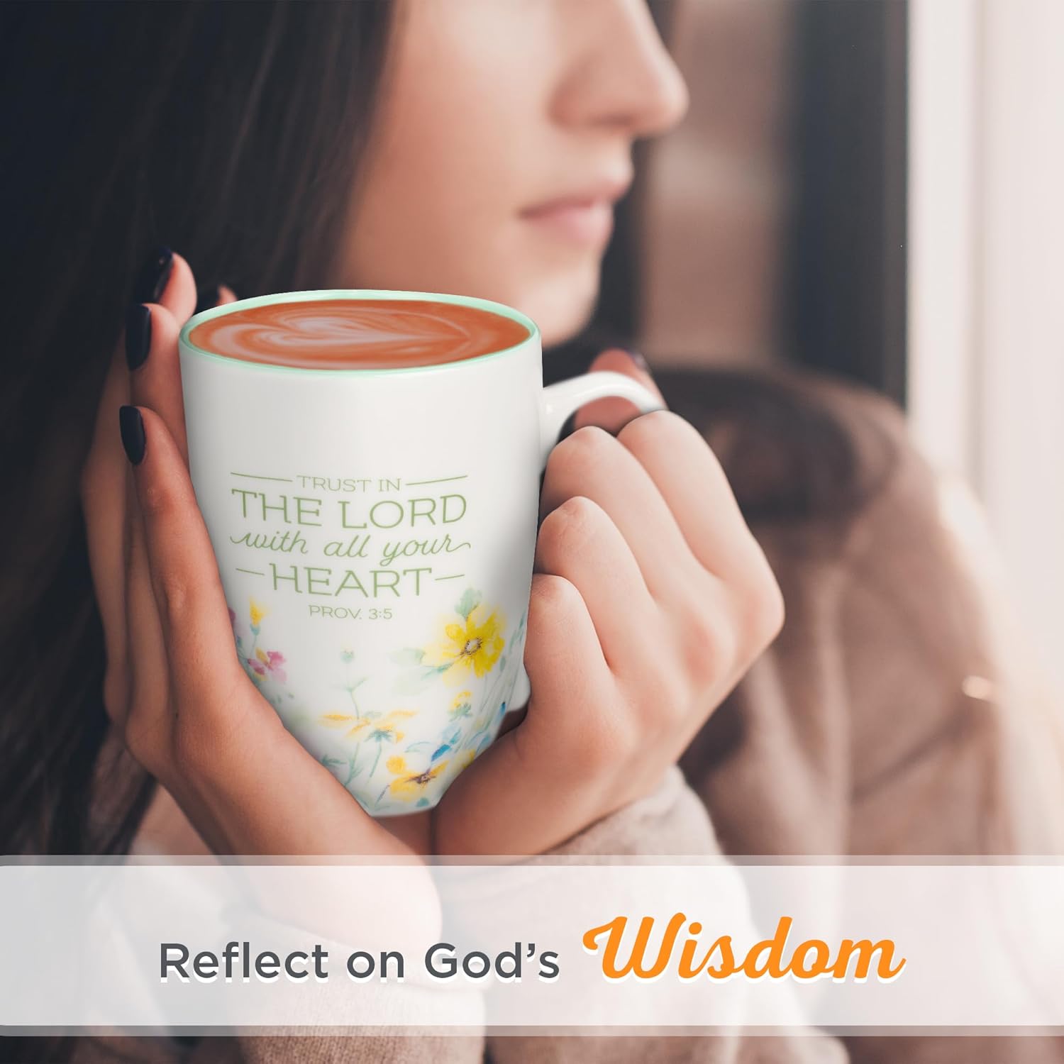 Christian Art Gifts Inspirational Ceramic Coffee & Tea Scripture Mug for Women