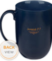 Christian Art Gifts Navy Blue Ceramic Coffee Mug – 12 oz