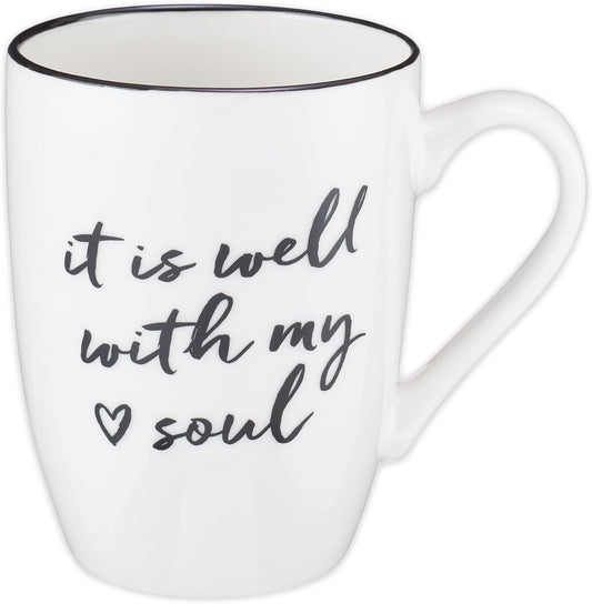 Christian Art Gifts White Ceramic Coffee Mug – 12 oz, Microwave and Dishwasher-safe Lead and Cadmium-free Inspirational Scripture Coffee and Tea Mug for Men & Women with Bible Verse