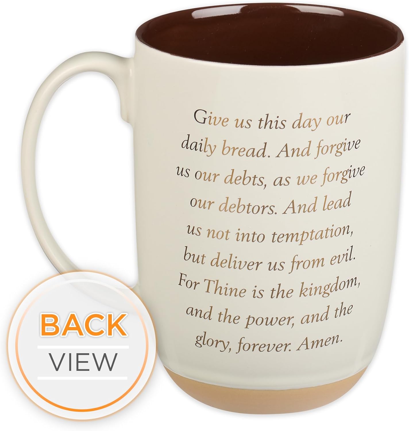 Christian Art Gifts White Clay Base Ceramic Coffee Mug 12 oz