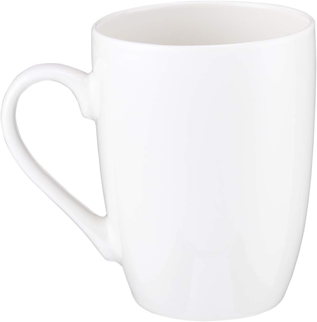 Christian Art Gifts White Floral Ceramic Coffee Mug – 12 oz