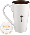 Christian Art Gifts White Stoneware Coffee Mug with Handle – 16 oz