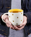 Christian Art Gifts Yellow Bumble Bee Ceramic Coffee Mug – 15 oz