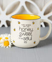 Christian Art Gifts Yellow Bumble Bee Ceramic Coffee Mug – 15 oz