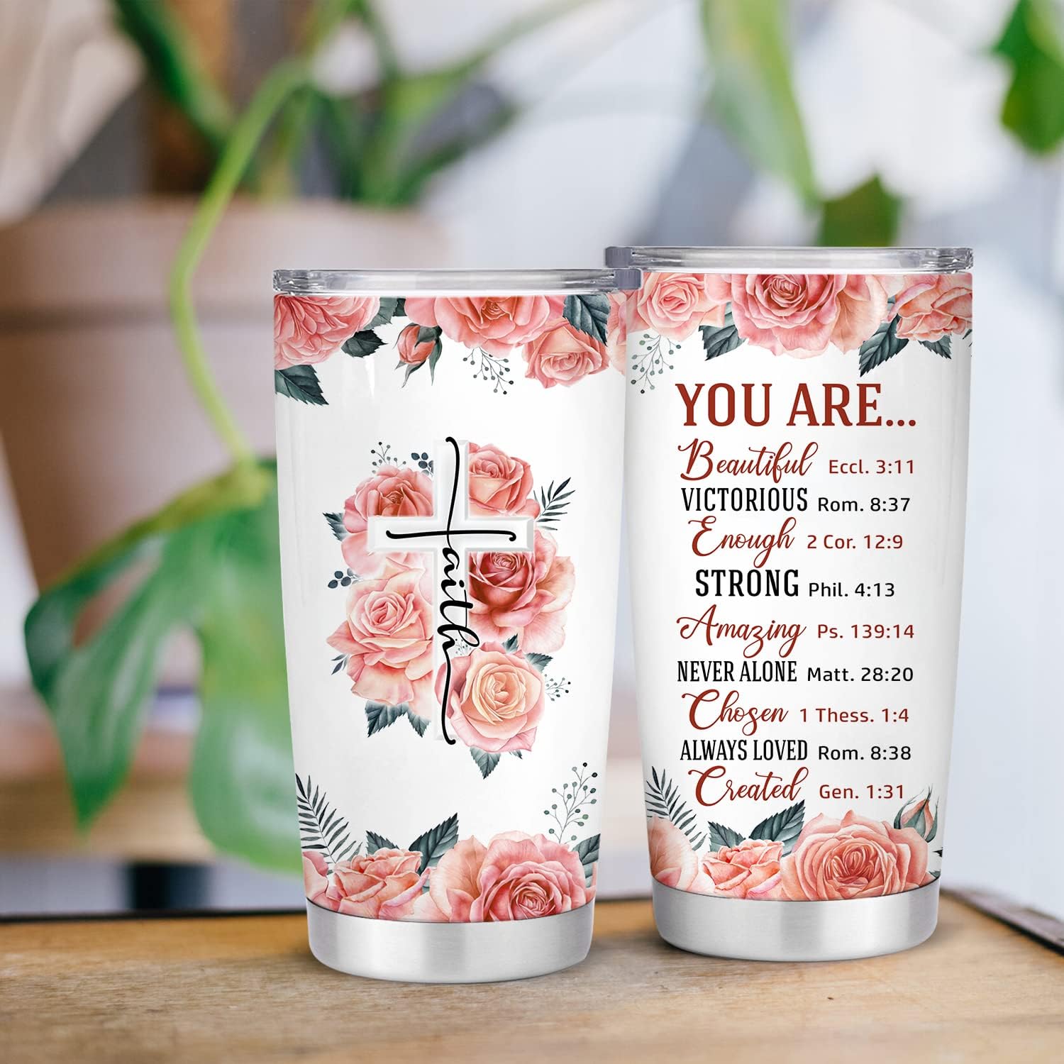 Christian Cups For Women Gifts Faith Religious Spiritual Catholic God Christmas Birthday Gifts For Women Mom Sister Friend Grandma Pastor Wife Jesus Cups 20oz Christian Coffee Cup Tumbler