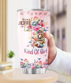 Christian Gifts, Tumbler 20 Oz With Lid And Straw, Religious Flower Women For Tumblers Floral, Jesus Coffee