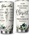 Christian Gifts for Women-Stainless Steel 20 oz Tumbler Inspirational Religious Gifts- Christian Faith Jesus God Bible Verse Gifts