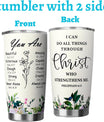 Christian Gifts for Women-Stainless Steel 20 oz Tumbler Inspirational Religious Gifts- Christian Faith Jesus God Bible Verse Gifts