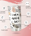 Christian Gifts for Women - Stainless Steel I Am a Child of God Tumbler Cup 20oz - Christian Faith Jesus God Bible Verse Religious Gifts