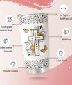 Christian Gifts for Women - With God All Things Are Possible Travel Mug Cup - Daisy Leopard Faith Jesus God Bible Verse Religious Gifts For Mom Grandma Friends - Stainless Steel Tumbler 20oz