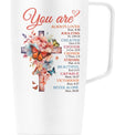 Christian Gifts for Women Faith Bible Inspirational Tumbler with Handle 20oz Tumblers Coffee Travel Mug Inspirational Gifts for Women Birthday Christmas