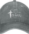 Christian Hat I Can't But Know A Guy Christian Cross Hat for Men Baseball Hats Adjustable Hats