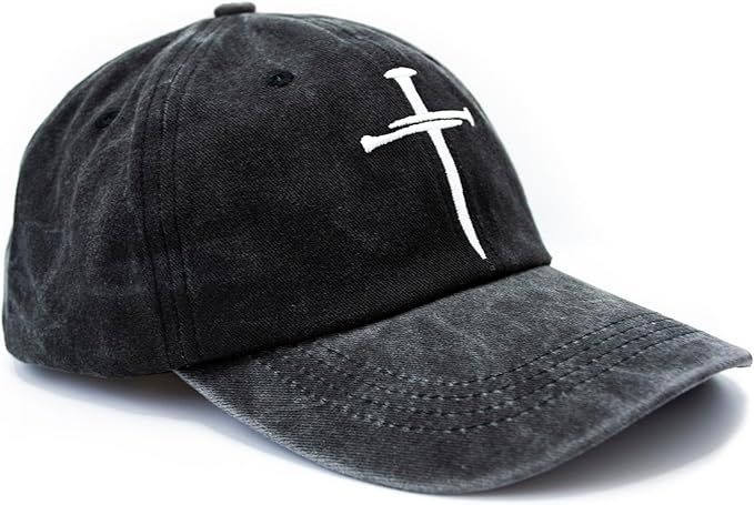 Christian Hats for Men Women Religious Cross Baseball Cap Jesus Adjustable Hat Pastor Gift for Men