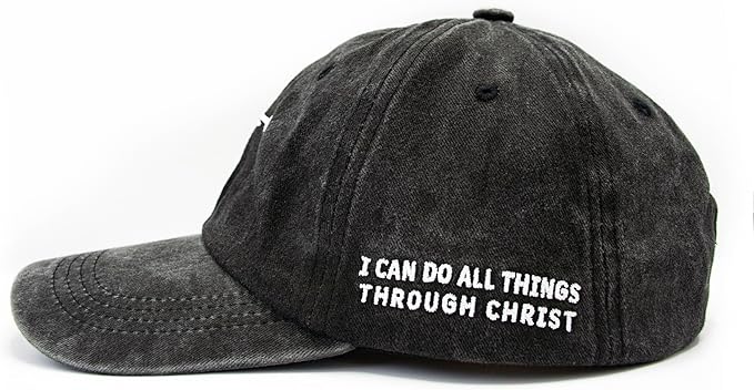 Christian Hats for Men Women Religious Cross Baseball Cap Jesus Adjustable Hat Pastor Gift for Men