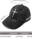 Christian Hats for Men Women Religious Cross Baseball Cap Jesus Adjustable Hat Pastor Gift for Men