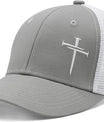 Christian Hats for Men Women, Embroidered Jesus Cross Trucker Hat