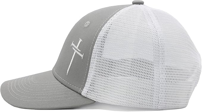 Christian Hats for Men Women, Embroidered Jesus Cross Trucker Hat