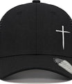 Jesus Cross Nail Hat for Men Women, Funny Adjustable Cotton Embroidered Christian Religious Faith Baseball Cap