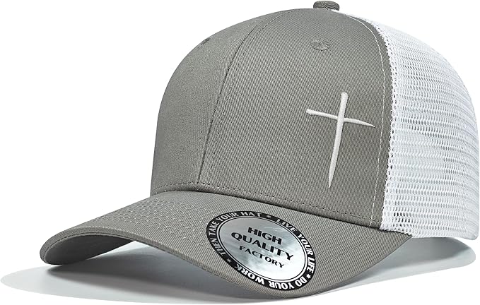 Christian Hats for Men Women,Jesus 3 Nail Cross Hat Religious Best Gifts for Birthday Christmas