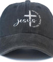 Christian Jesus Cross Hat Embroidered Adjustable Washed Religious Faith Baseball Caps