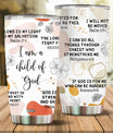 Christian Tumbler Gifts for Women Stainless Steel I Am a Child of God Thermos Coffee Cup 20oz with Lid Faith Jesus Bible Verse Religious Gift for Mom Wife Christmas Birthday Valentines