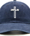 Cross Jesus Hat, Embroidered Adjustable Religious Baseball Cap, Christian Gifts for Men Women