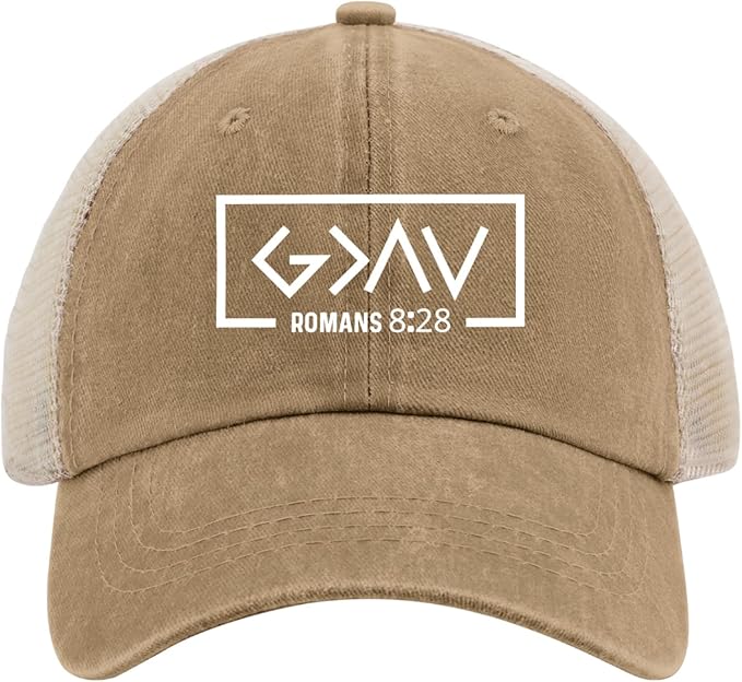 Dad Hat God is Greater Than The Highs and Lows Hat Trucker Hat Women Trendy Mesh Cap for Summer