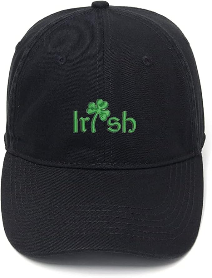 Embroidery Hat Cotton Embroidered Casual Men's Baseball Cap Irish Shamrock