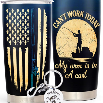Funny Fishing Gift, Fishing Coffee Mug Tumbler 20Oz