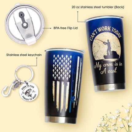 Funny Fishing Gift, Fishing Coffee Mug Tumbler 20Oz