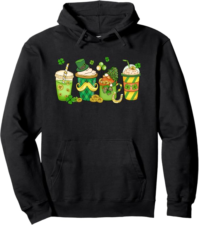 Funny St.Patricks Day shenanigans shamrocks Pullover Hoodie