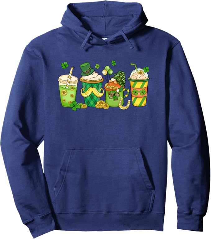 Funny St.Patricks Day shenanigans shamrocks Pullover Hoodie