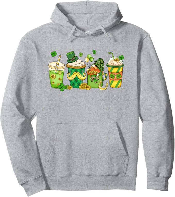 Funny St.Patricks Day shenanigans shamrocks Pullover Hoodie