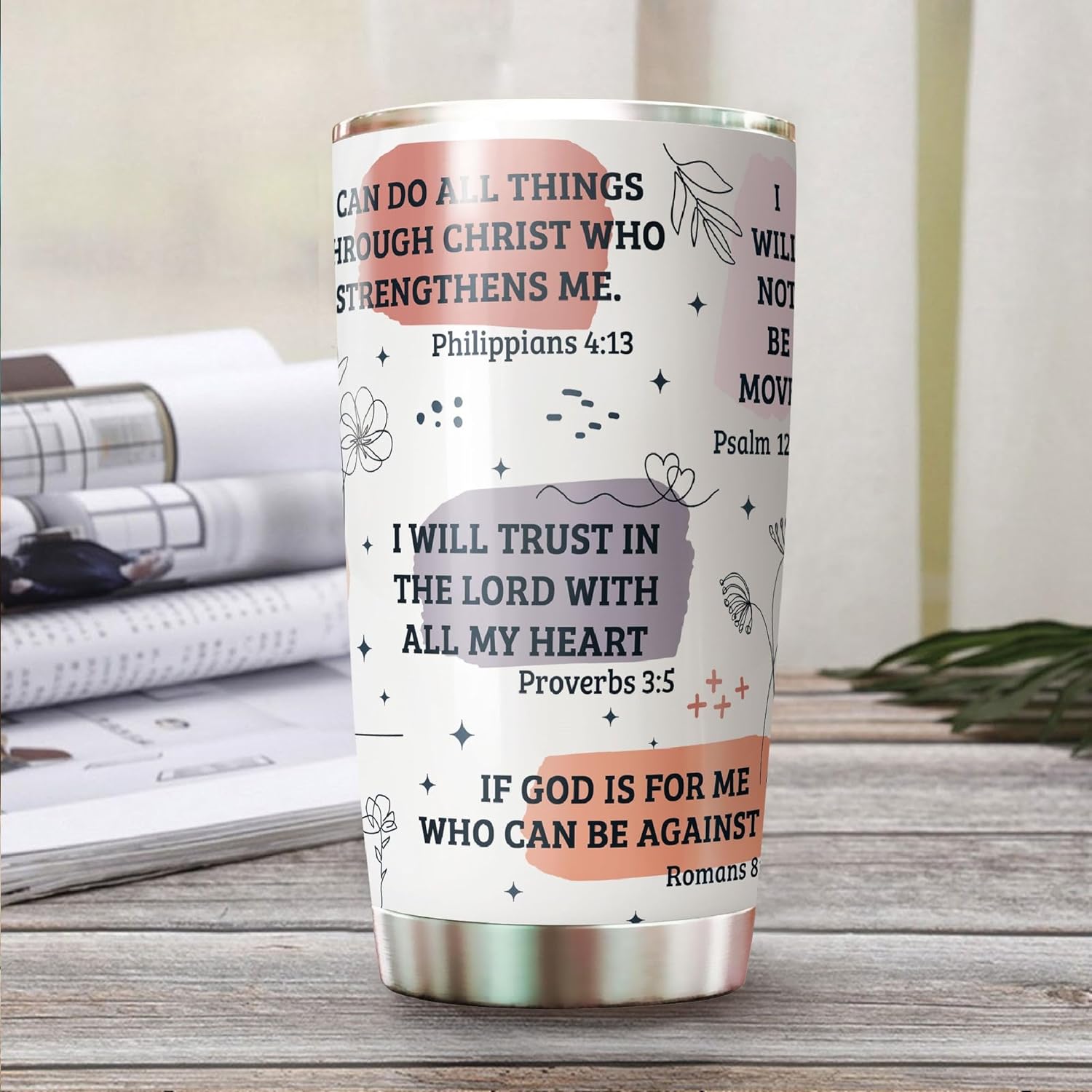 Gifts for Christmas - Christian Tumbler - Bible Emergency Tumber - Christian Mug - Gifts for Christian Women, Men - Religious Tumbler