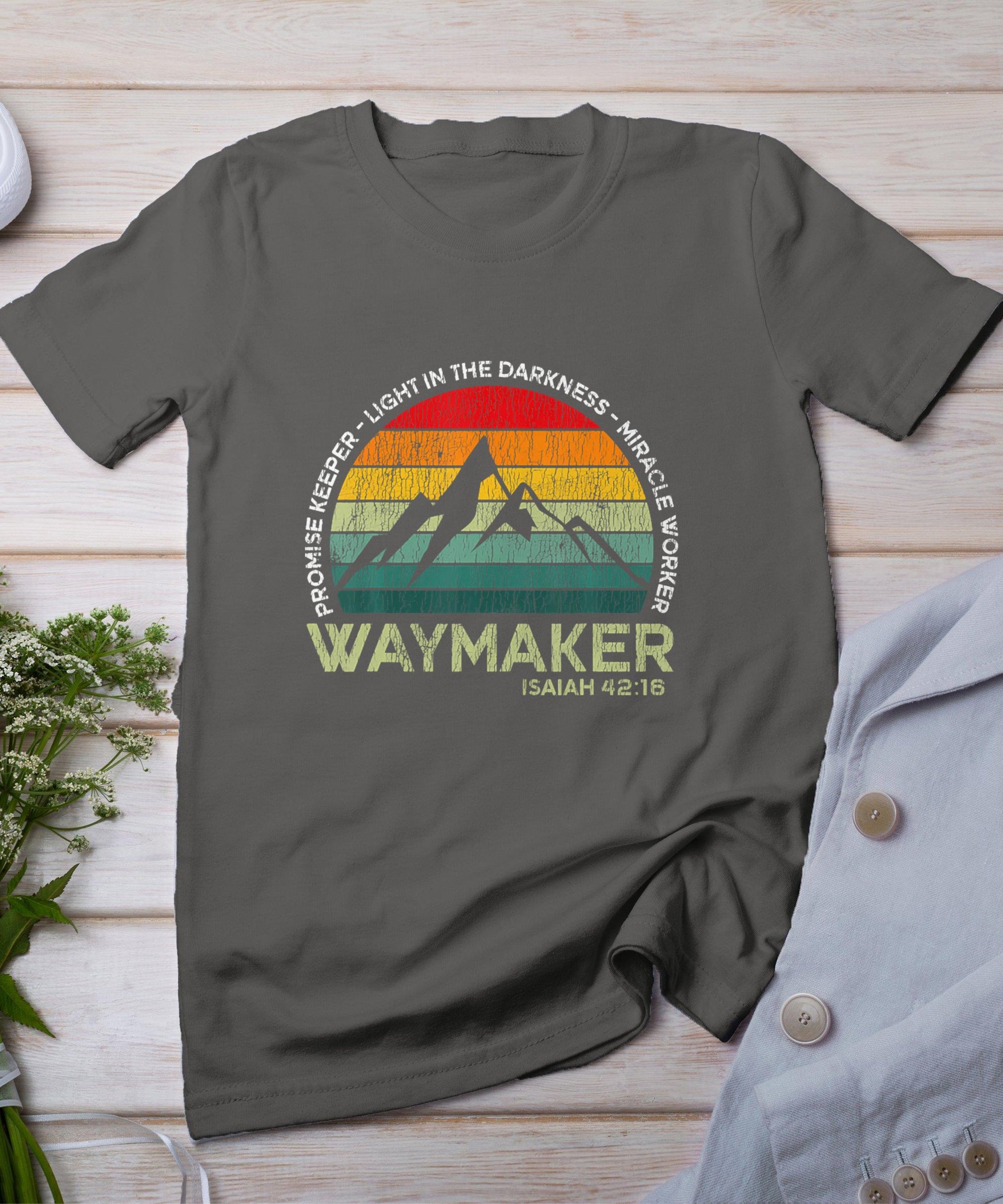 Vintage Waymaker Promise Keeper Miracle Worker Christian T-Shirt