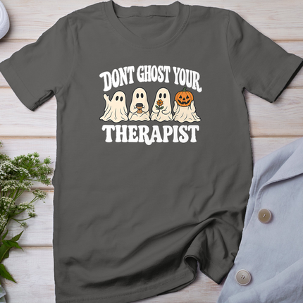 Don't Ghost Your Therapist Halloween Ghost Mental Health T-Shirt