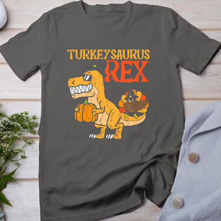 Turkeysaurus Rex Dab Turkey Dino Toddler Boys Thanksgiving T-Shirt