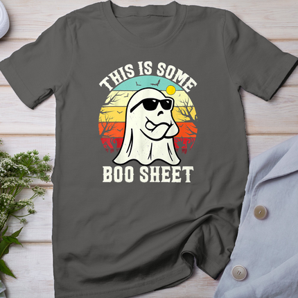 Funny Halloween This Is Some Boo Sheet Ghost Retro Halloween T-Shirt
