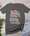 Santa's Favorite Nurse Practitioner Christmas Np Rn Nursing T-Shirt