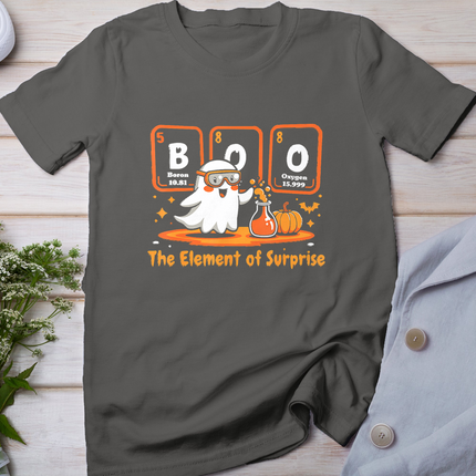 Chemistry Boo The Element Of Surprise Cute Chemist Halloween T-Shirt