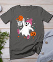 Funny Halloween Ghost Dunking Basketball Costume Boys Kids T-Shirt