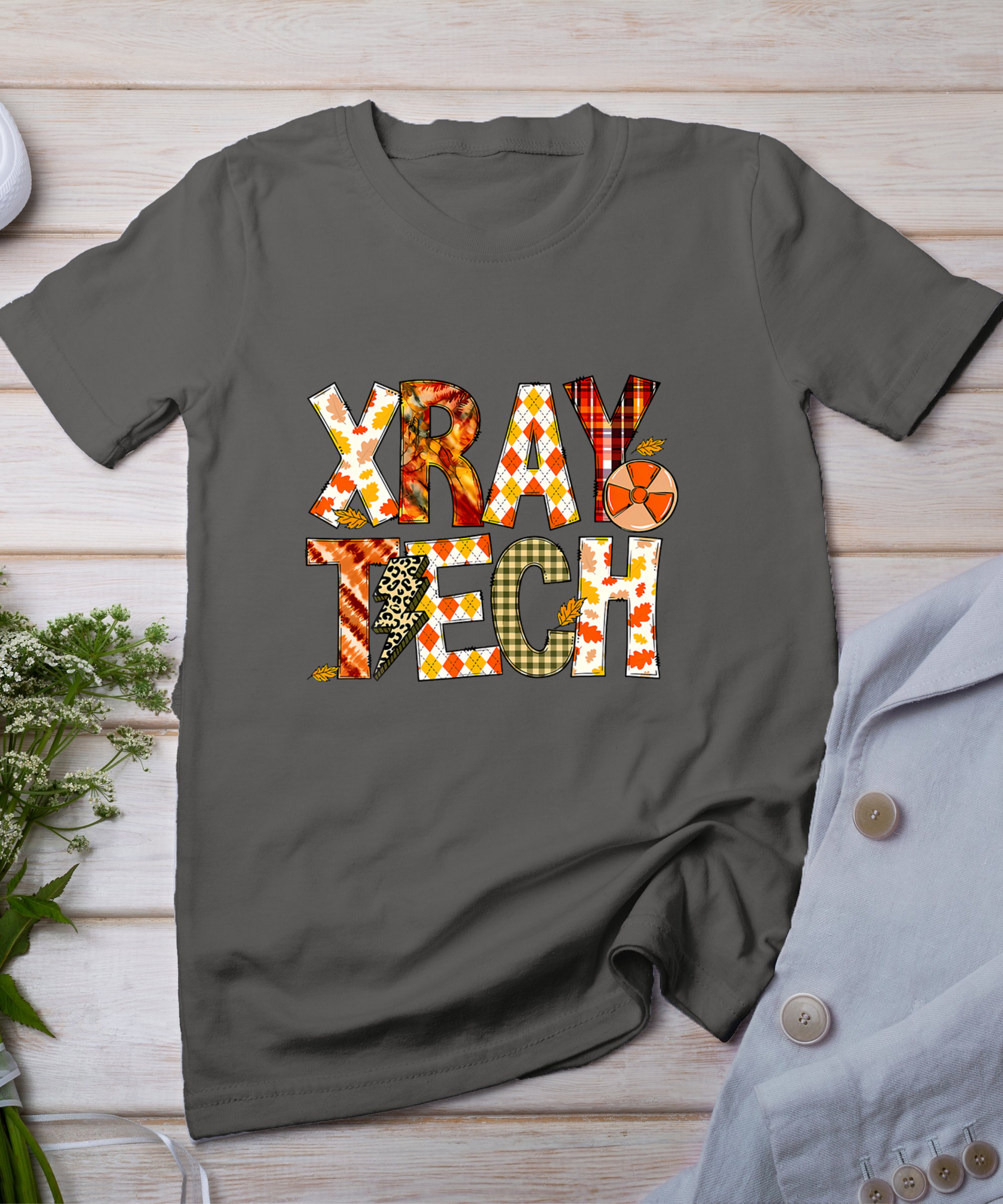 X-Ray Tech Fall Radiology Technologist Autumn Thanksgiving T-Shirt