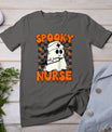 Groovy Spooky Nurse Retro Halloween Nurse Fall Scrub Women T-Shirt