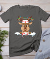 Christmas Nurse Love Nicu Rn Er Santa Reindeer Nurse Hat Elf T-Shirt